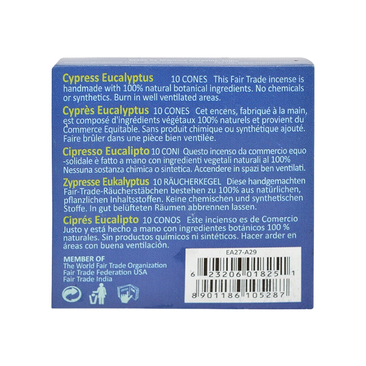 Cone Incense - Cypress Eucalyptus